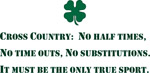 Cross Country Slogan