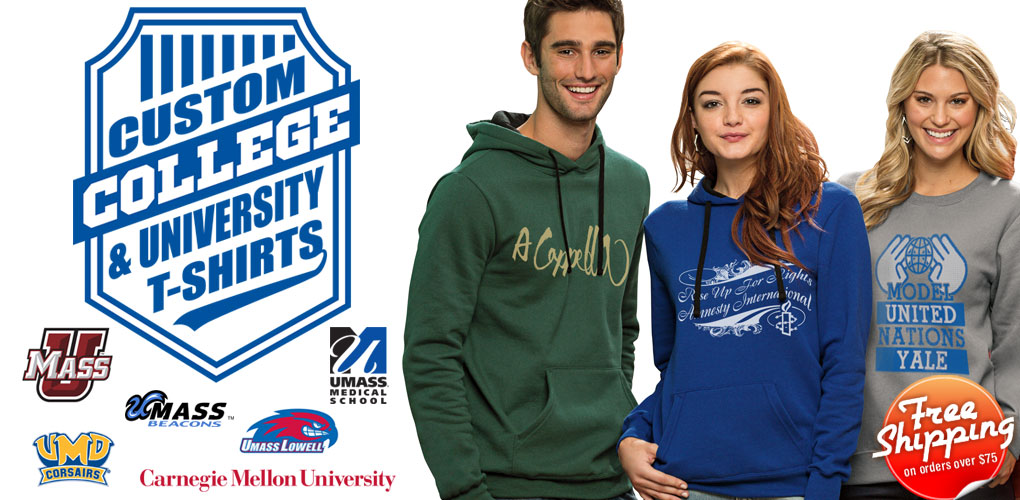 IZA Design Custom College and University T Shirts