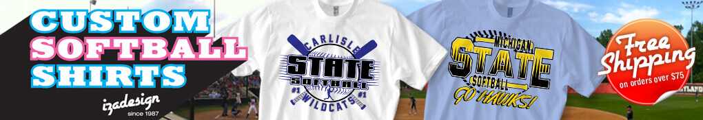 Custom Softball T-Shirt Designs: View 40 NEW Design Ideas. Order w