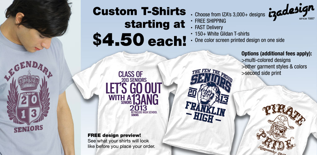 IZA Design Custom T Shirts - Good Prices