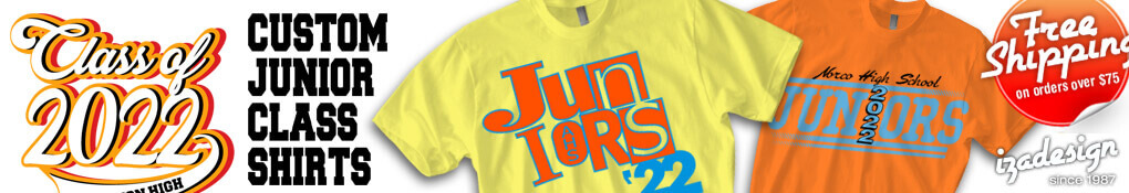 IZA Design Custom Junior Class Shirt Designs