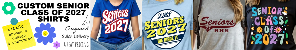 IZA Design Custom Senior Class Shirts for Class of 2027