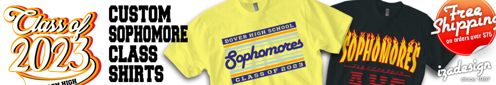 IZA Design Custom Sophomore Class Shirt Designs