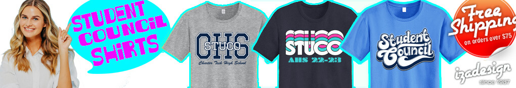 IZA Design Student Council Shirts