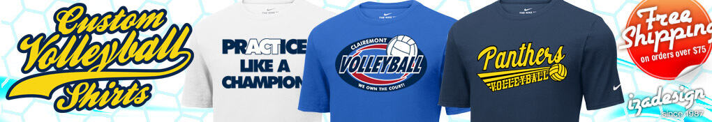 IZA Design Custom Volleyball Shirts