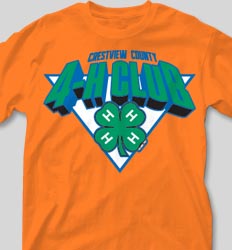 4-H Club Shirts - 4-H Emblem cool-54c1