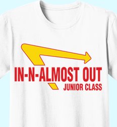 Custom Junior Class Shirts | Juniors 2027 - Almost Out Design