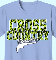 Customize Your Cross Country T-Shirts - Animal Print Sport Design