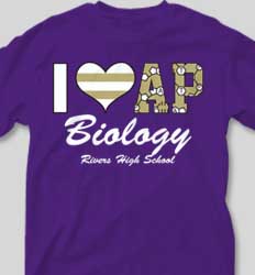 AP Biology Shirts - I Love AP cool-338i2