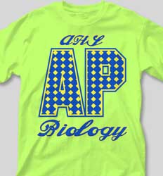 AP Biology Shirts - X-C Pattern desn-528x7