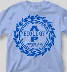 AP Biology Shirts - Scholar Laurel cool-324s1