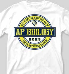 AP Biology Shirts -Retreat Emblem desn-859r6