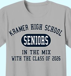 Senior Class of 2027 Shirt Designs | In the Mix with 2027 - Athletic Design
