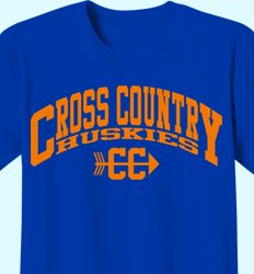 Customize Your Cross Country T-Shirts - Athletic Arch Design