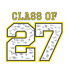 Senior Class of 2027 Shirt Designs | In the Mix with 2027 - Big Letter 2 Design