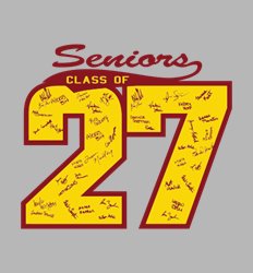 Senior Class of 2027 Shirt Designs | In the Mix with 2027 - Block Year Design