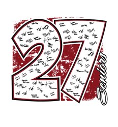 Senior Class of 2027 Shirt Designs | In the Mix with 2027 - Grunge Year Design