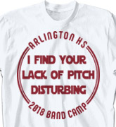 Band Camp T Shirt - Lack of Pitch - cool-618l1