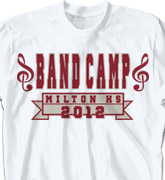 Band Camp T Shirt - Classic Square Banner desn-344c4