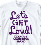 Band Camp T Shirt - Message - clas-770m3