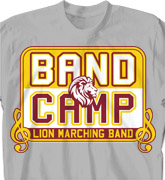 Band Camp T Shirt - Music Logo - cool-624m1