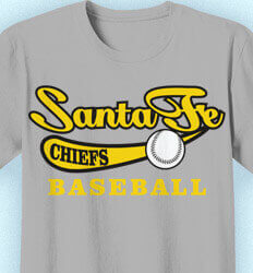 Baseball Shirt Design - Retro Script - clas-534w7