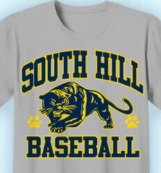 Baseball Team Shirts - Academic Mascot - desn-575c3