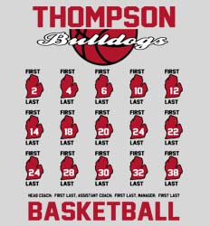 Basketball Roster Template - State Roster - desn-558s6