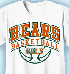 Basketball T Shirt Design - Classic Arch - cool-689c3
