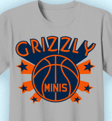 Basketball T Shirt Design - Basketball Youth League - idea-141b1