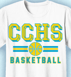 Basketball T Shirt Design - Retro Basketball - cool-801r1
