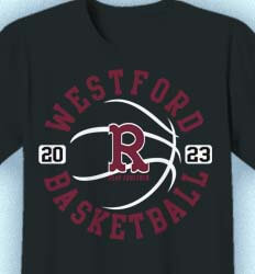 Basketball T Shirt Design - Athletic Emblem - idea-145a8