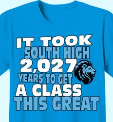 Custom Junior Class Shirts | Juniors 2027 - Beach Walk Slogan Design