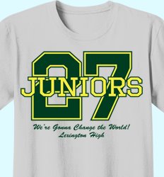Custom Junior Class Shirts | Juniors 2027 - Big Letter 2 Design