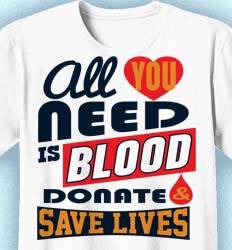 Blood Donor Shirt Designs - Life Slogans desn-634o3