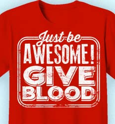 Blood Donor Shirt Designs - Give Blood Retro cool-562g2