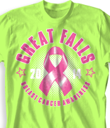 Breast Cancer T Shirt - Rig Ribbon Retreat desn-797b1