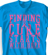 Breast Cancer T Shirt - Cure Cancer desn-777c1