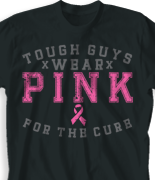 Breast Cancer T Shirt - Tough Guys desn-778t1