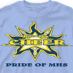 Custom Cheer T-Shirts - Tri-Star 105t9