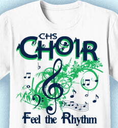 Retro Blue T-Shirt With 'Children'S Choir' Logo