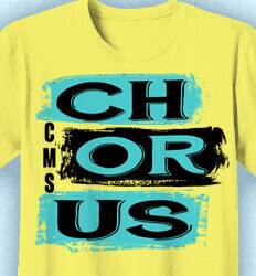 Choir Shirts - Paint Box Letters - idea-332p1