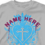 Church Design T Shirt - Corazon 306c1