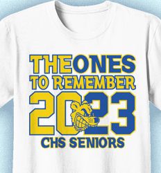 Senior Class T Shirt Design - Ones to Remember- cool-218p9
