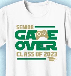Senior Class T Shirt Design - Class Game Over - idea-477e3