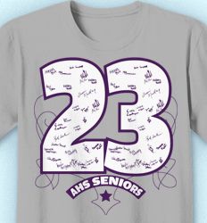 Senior Class T Shirt Design - Signature Spin - desn-639t8