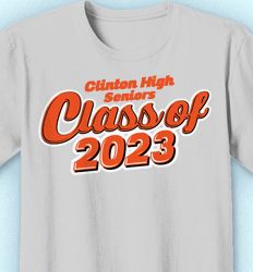 Senior Class T Shirt Design - Class Script - cool-129d2