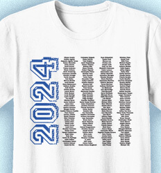 Senior Class T Shirt Design - Vert Names - desn-650w6