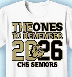 Senior Class T Shirt Design - Ones to Remember- cool-218q5