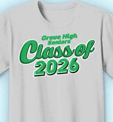 Senior Class T Shirt Design - Class Script - cool-129d5